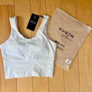 NVGTN - White Essence Bra - White Tank Crop Top